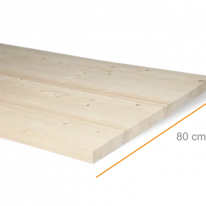 Vuren tafelblad TIMMERON® 40mm 80x200cm